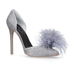 Kurt Geiger Carvella Ghost Shoes with feathers